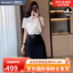 Amerpin國際一線品牌真絲襯衫女100%桑蠶絲職業(yè)氣質(zhì)白色氣質(zhì)職業(yè)襯衣重磅 白色襯衫（禮盒包裝） L 【推薦體重:110-125斤】