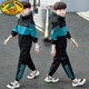 G.DUCKKIDS男童套裝春秋裝2025新款中大童韓版男孩運(yùn)動(dòng)洋氣春秋季衛(wèi)衣兒童裝 藍(lán)色套裝 160 (建議身高150CM)