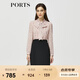 PORTS寶姿秋冬女裝新款假兩件時(shí)尚通勤連衣裙ALM9D065NPP066 粉紅色-1 XL (10)