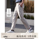 beanpole濱波【修身版型】 男士商務(wù)休閑高彈修身錐形褲長褲 淺灰色 31 165/80A