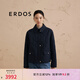 ERDOS 翻領(lǐng)格紋商務(wù)通勤短款女棉服外套 藏藍(lán) 170/88A/L