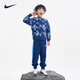 NIKE耐克童裝男童純棉衛(wèi)衣+長(zhǎng)褲2件套秋季新款兒童套裝