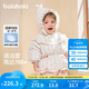 巴拉巴拉嬰兒花版羽絨服女童冬季短款外套保暖2024甜美時尚萌208424107010