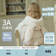 戴維貝拉（DAVE＆BELLA）女童短款羽絨服中大童連帽上衣三防小女孩外套兒童衣服秋冬新款 米白【現(xiàn)貨】 140 cm（建議身高130-140cm）