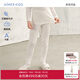 Aimer kids愛慕兒童打底衣柔棉隨型中性小高領(lǐng)打底衣AK373G211 輕暖長(zhǎng)褲-白 170cm （100-120斤）