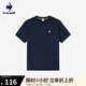 樂卡克法國公雞夏季圓領(lǐng)短袖T恤 L242UECA0301 藏青色 XL