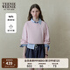 Teenie Weenie小熊衛(wèi)衣女2025年春季新款學(xué)院風(fēng)基礎(chǔ)短款收腰圓領(lǐng)衛(wèi)衣上衣女 粉色 S