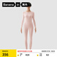 蕉內(nèi)（Bananain）熱皮503+++保暖內(nèi)衣套裝男女士7A抗菌秋衣秋褲加絨加厚打底內(nèi)衣冬 【女士】鳶粉 M