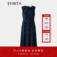 PORTS寶姿女裝2025春夏新款復(fù)古無袖連衣裙LQ8D138VFT006 暗夜藍 S 4