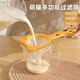 辛叢萌貓多功能過(guò)濾篩網(wǎng)篩漏勺用具家用廚房雞蛋撻液烘焙工具面粉篩子 過(guò)濾篩【白色1個(gè)裝】食品材質(zhì)