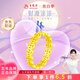 老鳳祥黃金戒指女財(cái)源滾滾錢幣戒指銅錢送女友媽媽七夕情人節(jié)禮物 閃耀銅錢戒指18圈口約2.28克