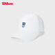 威爾勝（Wilson）官方經(jīng)典LOGO運動(dòng)棒球帽沖孔透氣男女同款可調節遮陽(yáng)網(wǎng)球鴨舌帽子 亮白色-WU00135511WT3 S-M(56-60CM)