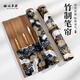 梅林筆莊毛筆筆簾專(zhuān)用書(shū)法毛筆卷竹筆簾國畫(huà)毛筆袋卷筆簾學(xué)生筆袋便攜素描收納卷簾文房四寶國風(fēng)竹制毛筆簾子