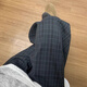 迪伽達(dá)cleanfit簡約復(fù)古格子褲男士夏季新款垂感休閑美式慵懶風(fēng)闊腿褲子 YZXS-Y63灰色 XL