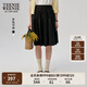 Teenie Weenie小熊女裝半身裙2025夏季新款休閑度假風(fēng)法式時(shí)尚短裙 黑色 M
