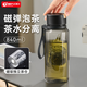 天喜茶杯茶水分離杯磁吸泡茶杯塑料水杯子男士便攜車載耐高溫840ml