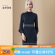 迪菲麗格端莊氣質(zhì)連衣裙2024新款女裝春季長袖收腰中長款裙子 圖片色 2XL
