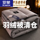羅蒙（ROMON）家紡羽絨被95白鵝絨被子宿舍加厚保暖冬被單人雙人秋冬被空調被芯 （已質(zhì)檢）升級款款羽絨被灰色 180x220cm8斤冬被