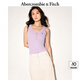 ABERCROMBIE & FITCH【亨利領(lǐng)背心】女裝25夏季經(jīng)典小麋鹿V領(lǐng)背心上衣KI139-5274 粉色 S (165/92A)