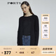 PORTS寶姿 商場同款新品女裝簡約中長款針織開衫LL8K004KZE008 黑色 S /M