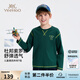 英氏（YEEHOO）男童T恤長(zhǎng)袖兒童衣服秋裝休閑運(yùn)動(dòng)透氣秋季打底衫衛(wèi)衣中大童裝新 趣味字母-崧騰綠 160