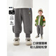 馬·拉?。∕.Latin）【躲貓貓運動(dòng)褲】?jì)和澴哟呵镄驴钅行⊥兠薨俅钍漳_口衛褲長(cháng)褲 中雜灰 120cm