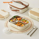 九陽(yáng)（Joyoung）316L飯盒學(xué)生上班族便當(dāng)盒送筷勺大容量四分格餐盒1500ML白