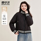 雪中飛短款輕便羽絨服女士秋冬季旅游出行百搭輕松時(shí)尚保暖舒適外套衣服 黑色 L (165)