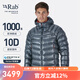 Rab男士1000蓬羽絨服RDS認證歐洲高山鵝絨服戶外運動耐磨130gQDN-56 深灰色(ST) M