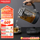 摩飛電器（Morphyrichards）養(yǎng)生壺 煮茶器煮茶壺智能升降電水壺?zé)畨仉姛崴畨孛阅悴ＡЩú鑹睾诓?1.7升 MR6088灰