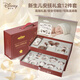 迪士尼（Disney）嬰兒搖鈴禮盒牙咬膠捏捏樂安撫口水巾玩偶0-1寶寶哄睡新生兒禮物