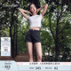Calvin KleinJeans春夏女士簡約字母時尚ck辣妹重磅微彈正肩短袖T恤J221171 YAF-月光白 L