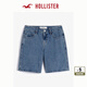 HOLLISTER25夏新款baggy風(fēng)垂感低腰牛仔五分短褲女裝KI349-5221 中度水洗 30 165/76A 10標(biāo)準(zhǔn)版