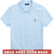 Polo Ralph Lauren拉夫勞倫SS25短袖紐扣式開(kāi)襟針織衫女士藍色 藍色 XS