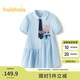 巴拉巴拉女童裙子兒童連衣裙2025夏條紋襯衫裙子208225111047