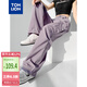 唐獅（TonLion）2024女寬松休閑工裝口袋腳口抽繩長褲