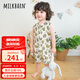 Milkbarn2025春夏新品嬰兒連體衣新生兒衣服寶寶無(wú)袖哈衣爬服 沙海之花 90cm (18-24月-參考身高80-90cm)