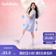 巴拉巴拉女童裙子兒童連衣裙2025夏裝中大童洋氣撞色Polo裙208225111011