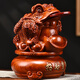 花梨木雕刻風(fēng)水鎮(zhèn)宅金蟾擺件實(shí)木三足金蟾開業(yè)送禮物客廳店鋪 花梨木精雕金蟾長(zhǎng)寬高11*11*14