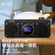 不見不散BV810藍牙音箱收音機無線便攜多功能迷你小音響充電式u盤插卡mp3音樂播放器低音炮復古收音機 黑