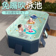 圈奇游泳池加厚耐磨充氣泳池戶外免充氣可折疊戲水池兒童家用水池 1.6米天竺藍(lán)【入門套餐】免充氣