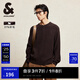 杰克·瓊斯（JACK&JONES）男裝秋冬時(shí)尚寬松毛衣肌理提花毛衫半拉鏈圓領(lǐng)套頭羊毛針織衫男 E11 巧克力蛋糕 L 180
