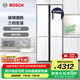 博世（BOSCH）冰箱497升大容量四開(kāi)門(mén)十字對開(kāi)門(mén)家用電冰箱 一級能效 超薄嵌入 玻璃面板 變溫保鮮 支持國家補貼 小白鯨（K1C82EA20C）