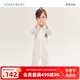 愛(ài)慕兒童（AIMER KIDS）秋冬男女?huà)雰簩殞氶L(zhǎng)袖連體衣爬服發(fā)熱保暖內(nèi)衣可外穿A類(lèi)可愛(ài)系扣 女孩AB1759891 90