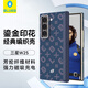 BLUEO藍猩適用三星W25手機殼SAMSUNG W25保護殼鎏金密碼磁吸凱夫拉芳綸纖維高端商務(wù)保護殼 藍