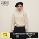 Teenie Weenie小熊女裝春季簡(jiǎn)約時(shí)尚休閑雙層高領(lǐng)針織毛衣打底衫 象牙白 M 165