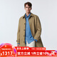Scofield男裝24年秋冬新款英倫時尚復(fù)古通勤寬松外套中長款風(fēng)衣 卡其色 M （170）
