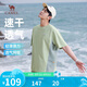 駱駝（CAMEL）男裝短袖男t恤夏季戶外旅行速干寬松透氣圓領(lǐng)體恤上衣M35BA88088