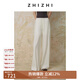 致知微風(fēng)系列ZHIZHI 月籠沙 休閑抽繩褲女2025新款寬松闊腿褲通勤松弛 雅白 S