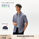 TOMMY HILFIGER【輕薄感】25夏季男裝牛津紡商務(wù)休閑格子短袖襯衣襯衫男39193 黑白格0MS M （推薦：135-150斤）